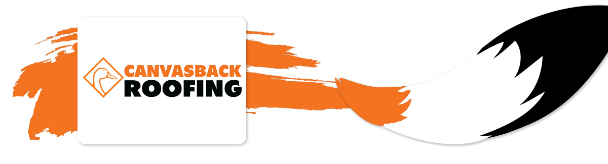 Canvasback Roofing Logo project header