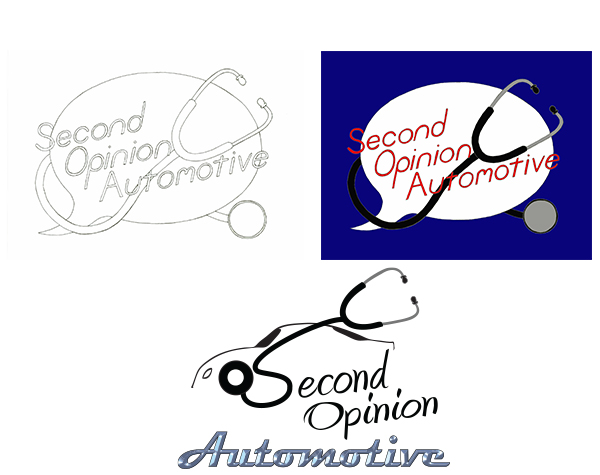 SecondOpinion Logo phases - 600Wx475H phases of logo design<br />