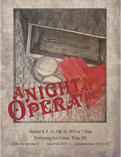 purser mirror red gloves drawing poster