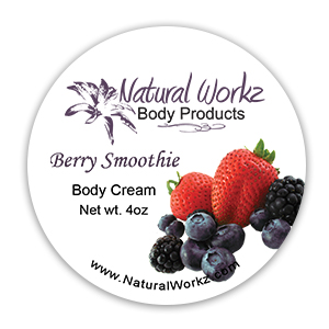 Natural workz berry smoothie label<br />
