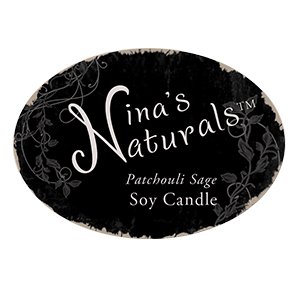 Ninas Naturals candle label