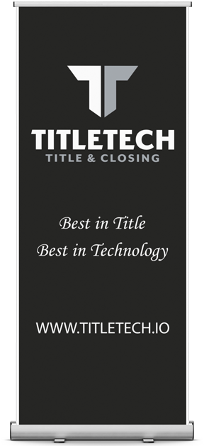 TitleTech retractable banner