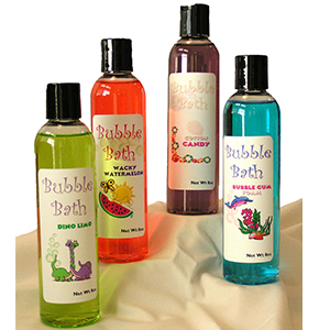 Bubble Bath bottle labels