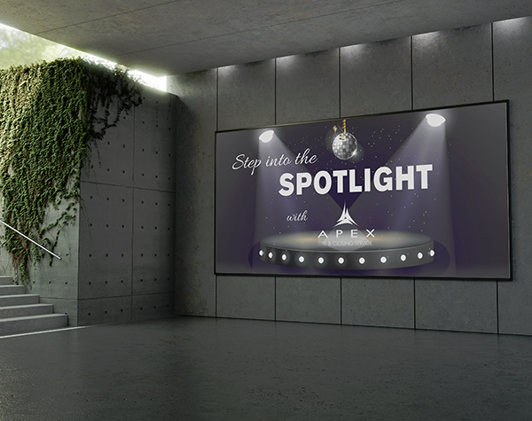 Step into the Spotlight with Apex Title banner